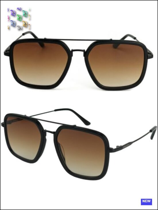 Oversized Square Aviator Sunglasses UV400 Protection Acetate main image 6